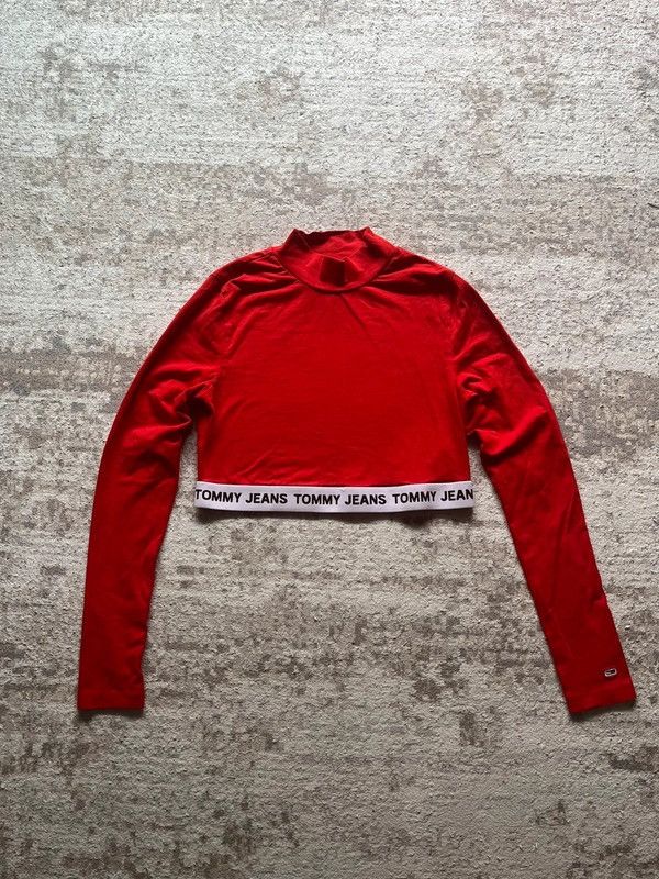 Tommy Hilfiger Tommy Hilfiger Jeans Top Short Sz L Women's 2022 Turtleneck Size L / US 10 / IT 46 - 1 Thumbnail