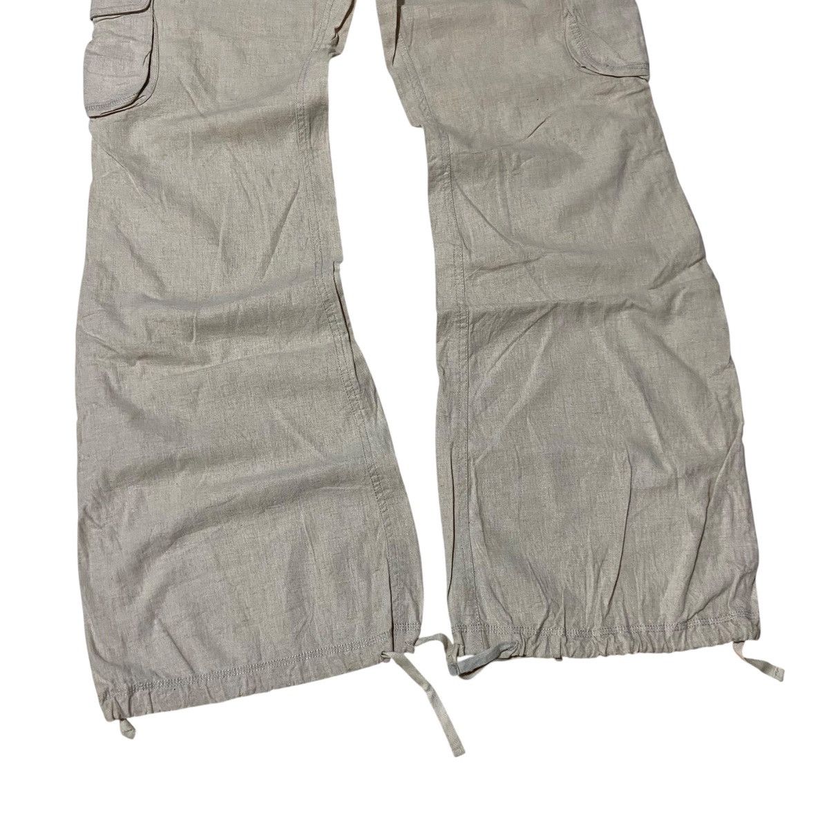 GOA GOA Flared Cargo Linen Pants Size US 31 - 3 Thumbnail