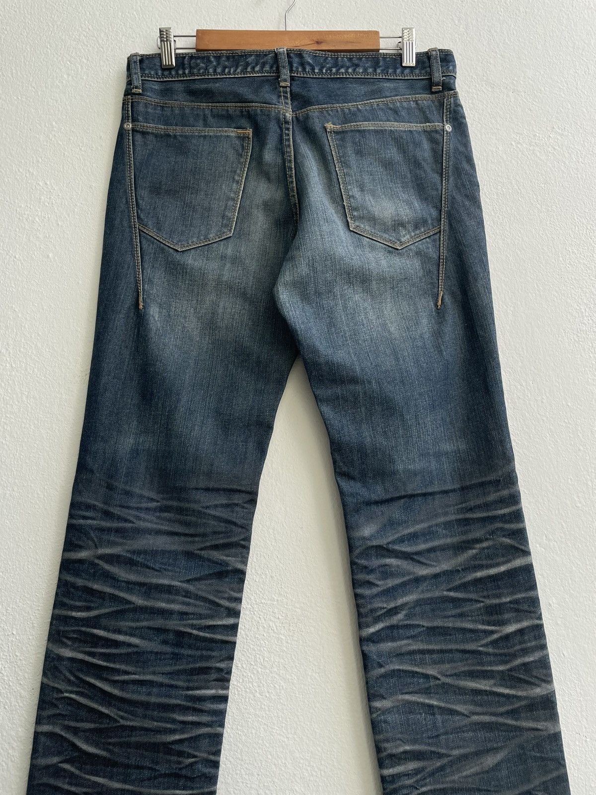 If Six Was Nine Vintage Semantic Design Japanese Clawmark Pattern Jeans Size US 32 / EU 48 - 7 Thumbnail
