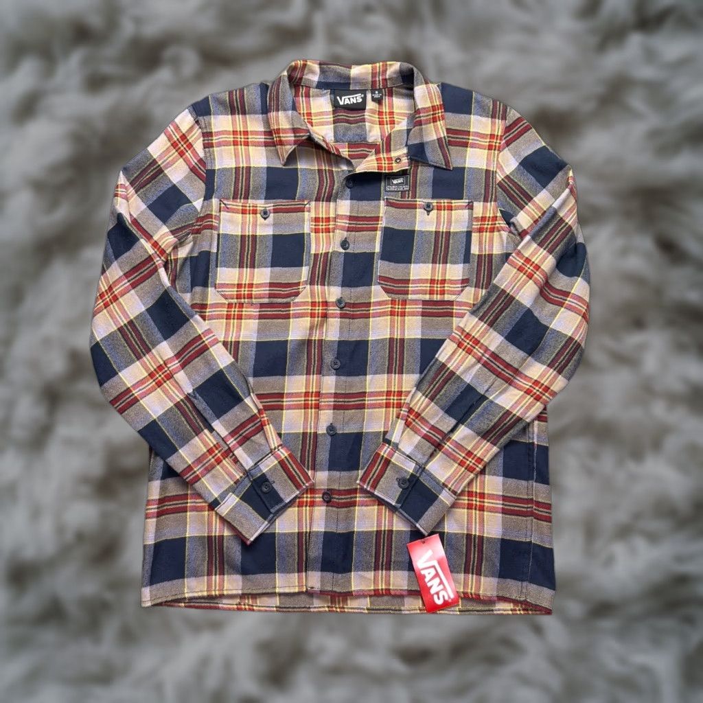 Vans VANS Mens Plaid Flannel Shirt Button-Up Chest Pockets Multicolor Casual Hipster Skateboarding Grunge Fall Winter Spring Small N/A Size US S / EU 44-46 / 1 - 1 Thumbnail
