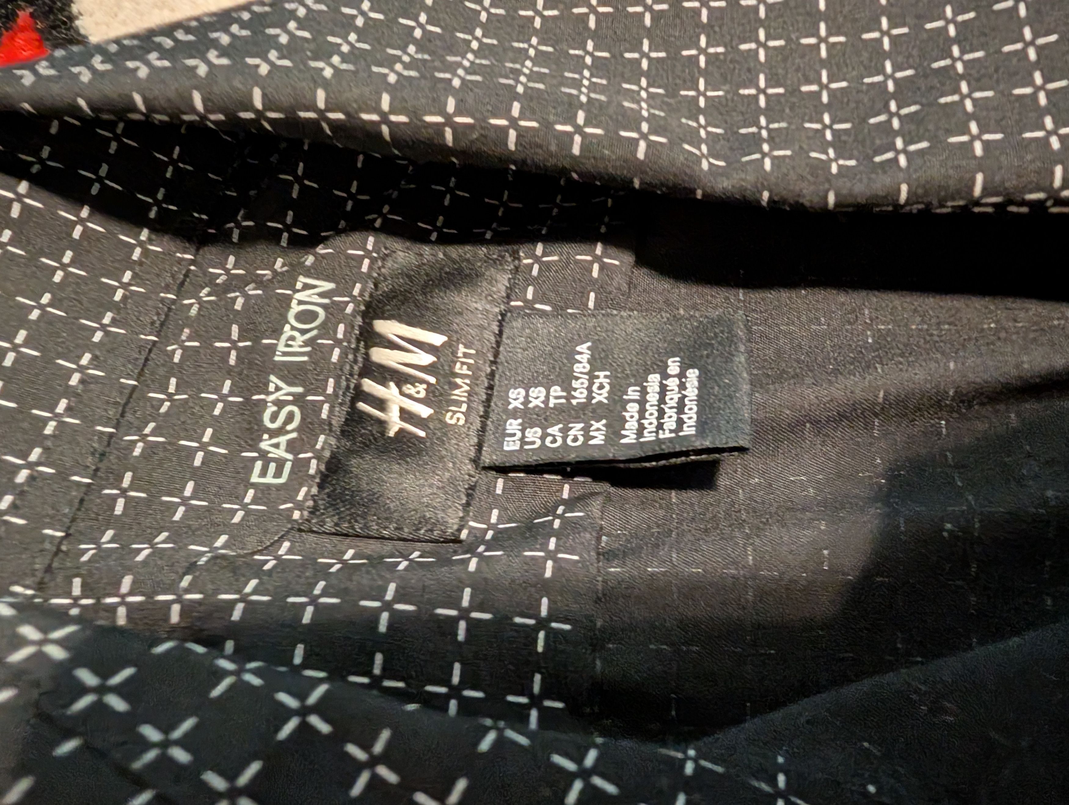 H&M Slim Fit Pattern Shirt Size US XS / EU 42 / 0 - 2 Thumbnail