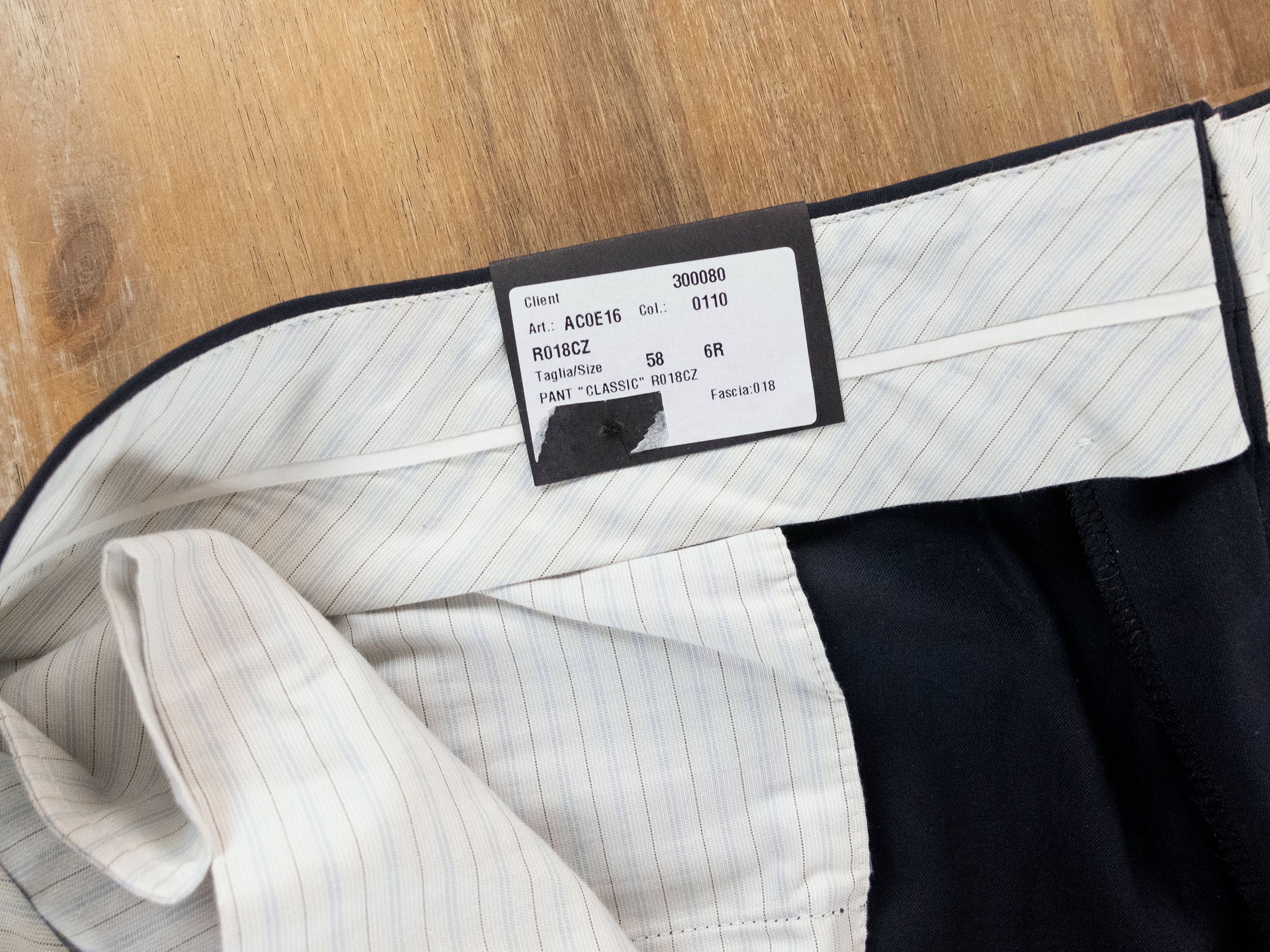 Caruso CARUSO navy blue wool dress pants trousers 42 / 58 Size US 42 / EU 58 - 4 Thumbnail