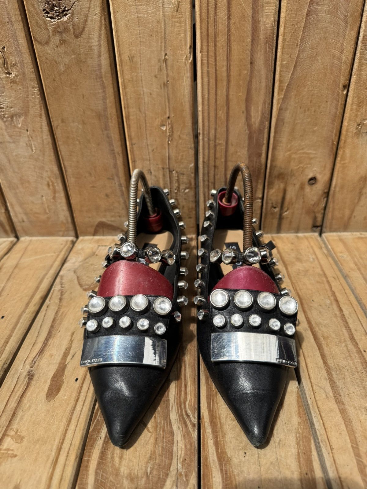 Sergio Rossi Sergio Rossi black women’s leather flats EUR 36 US 6 Size US 6 / IT 36 - 3 Thumbnail