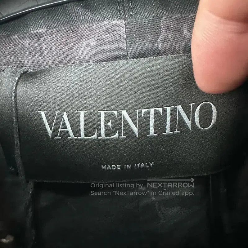 Valentino Valentino Black Cotton Jacket with Butterfly Embroidery . Size US M / EU 48-50 / 2 - 4 Thumbnail