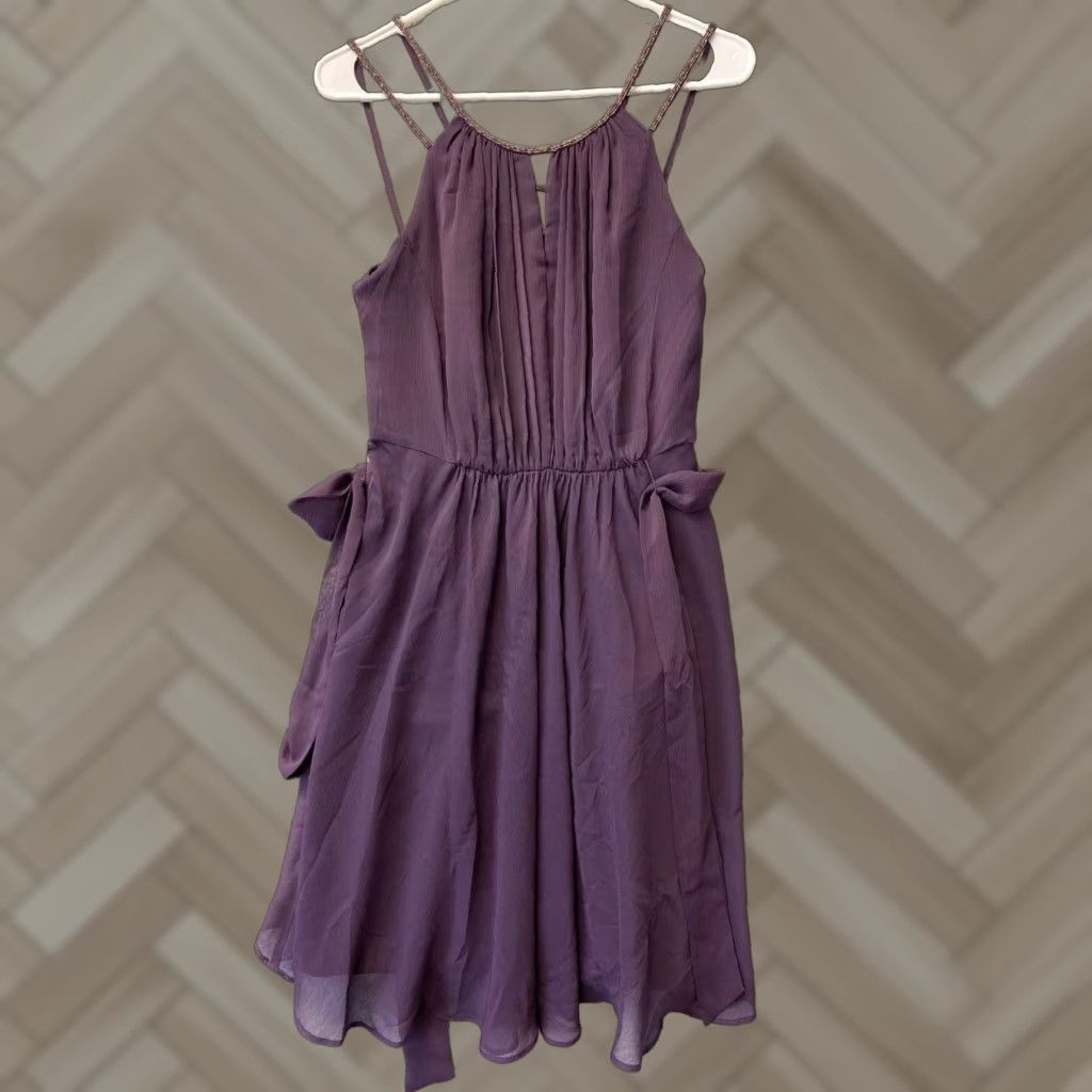 VINTAGE David's Bridal Bridesmaid Dress Sleeveless Size 4 Floral Plum  Formal Wedding - www.joarbit.com