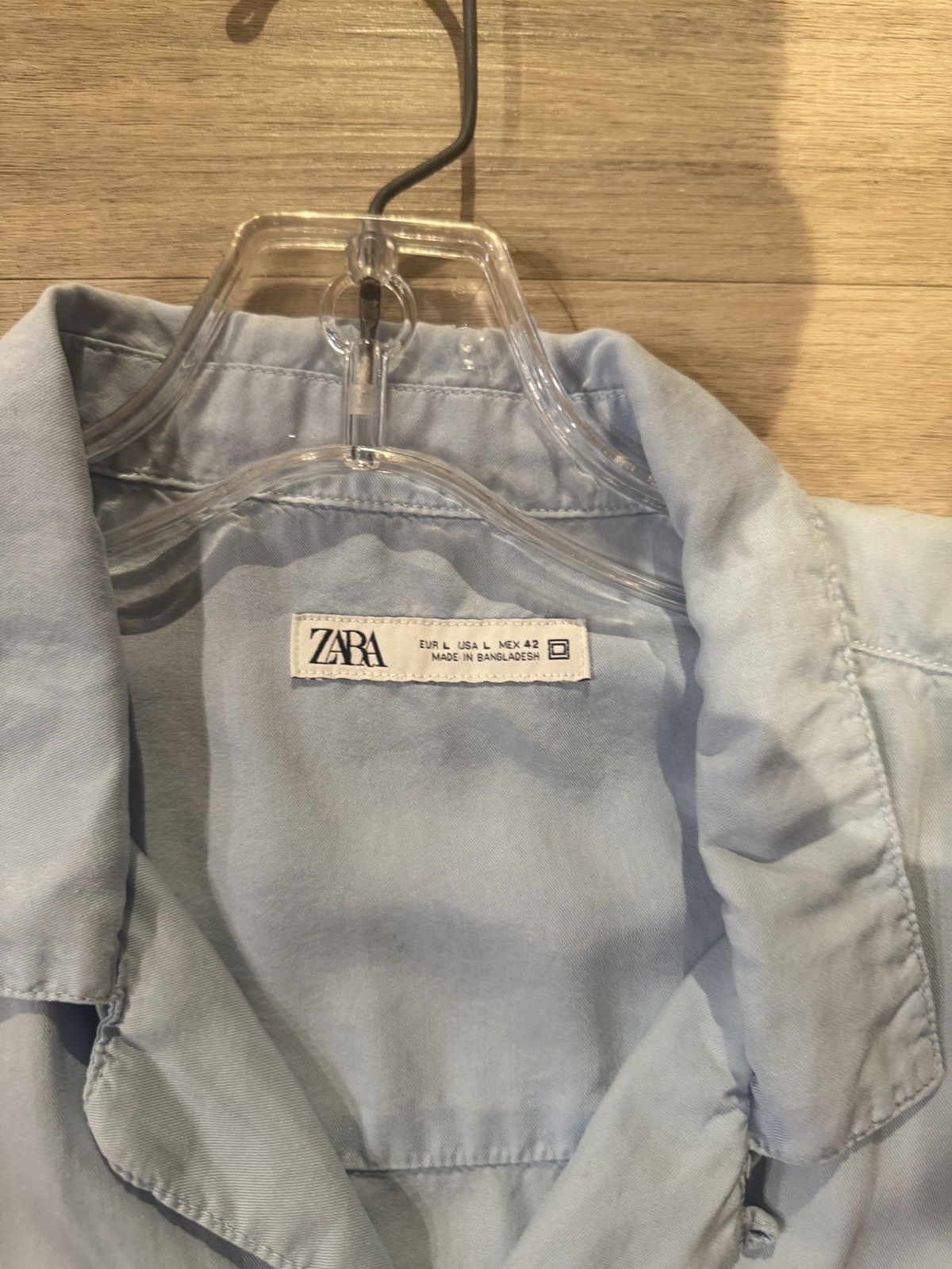 Zara Zara Short Sleeve Button Up Shirt Size US L / EU 52-54 / 3 - 2 Thumbnail