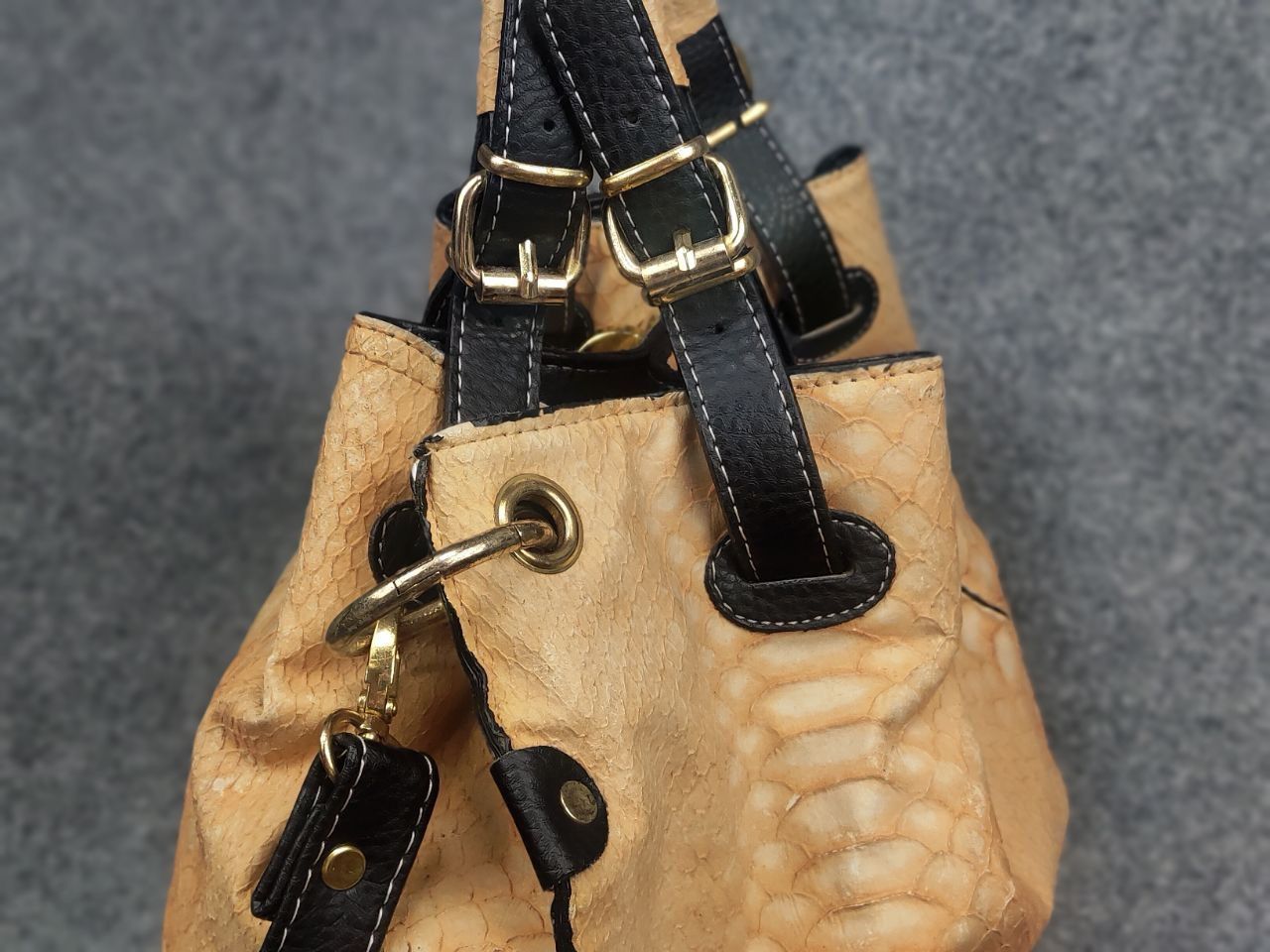 Chloe Vintage 90's Chloe Style bag snakeskin texture handles Y2K Size ONE SIZE - 12 Thumbnail