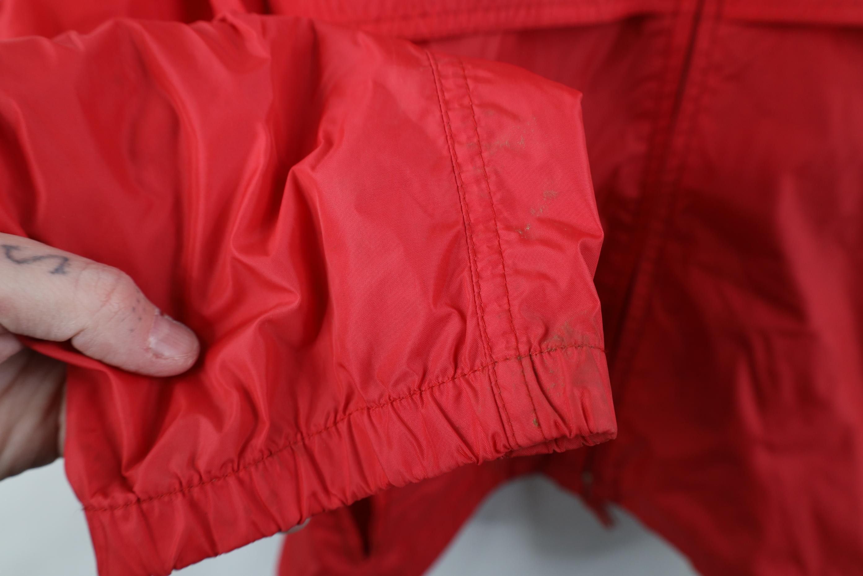 Woolrich Woolen Mills Vintage 90s Woolrich Hooded Full Zip Windbreaker Jacket Red Size US L / EU 52-54 / 3 - 6 Thumbnail