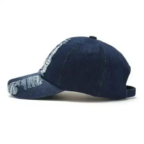 Japanese Brand Ripped Vintage Cap Size ONE SIZE - 2 Thumbnail