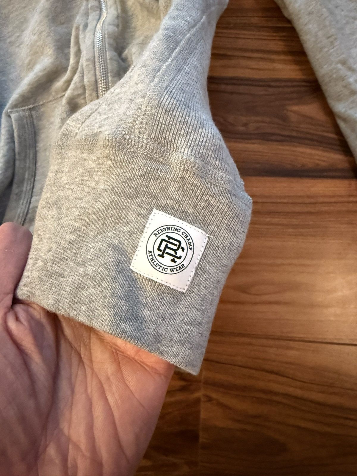 Reigning Champ Reigning Champ Grey Full Zip light weight Pima cotton S Size US S / EU 44-46 / 1 - 2 Thumbnail