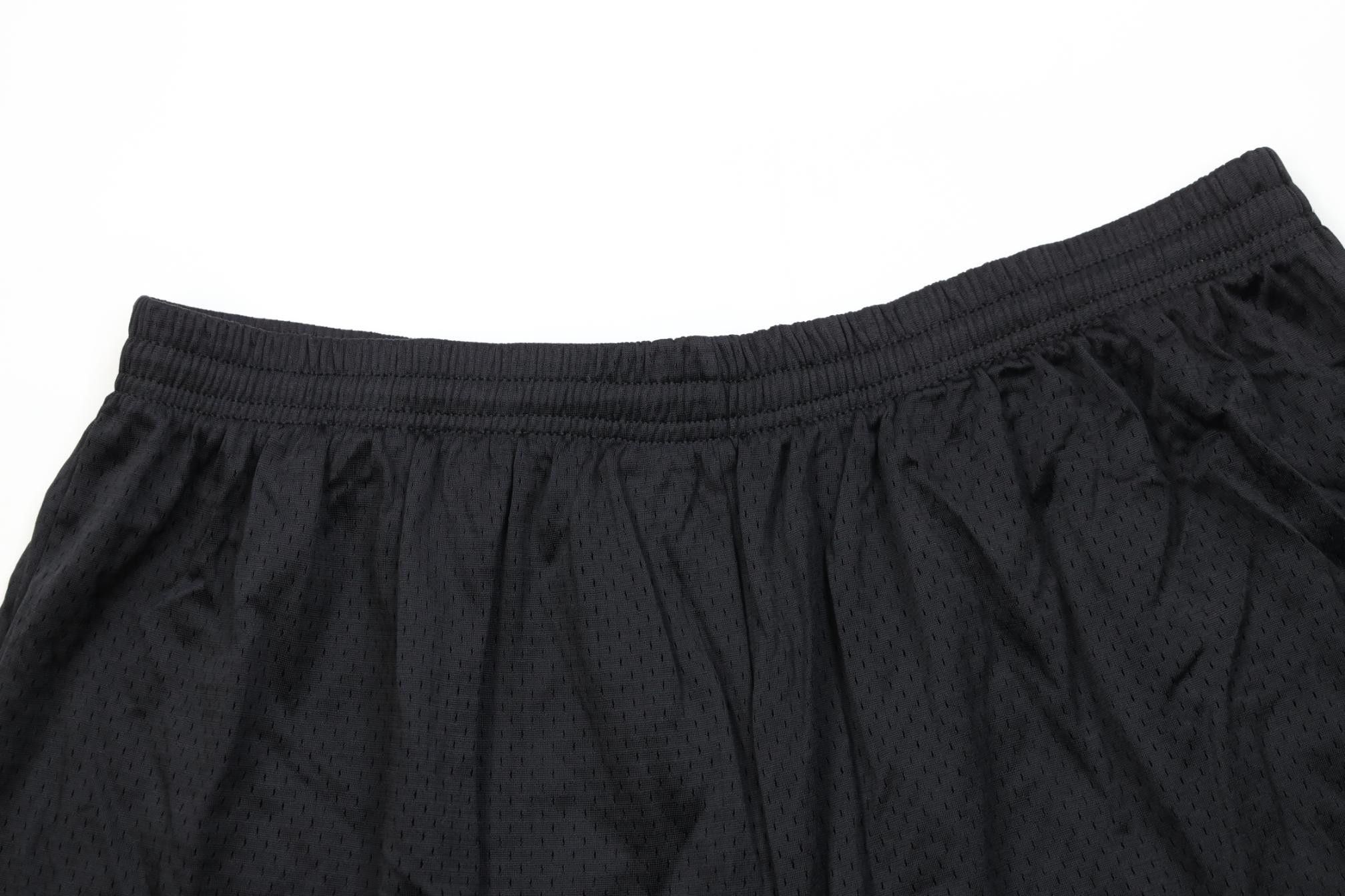 Nike Vintage 90s Y2K Nike Swoosh Mesh Above Knee Shorts Black Size US 38 / EU 54 - 2 Thumbnail
