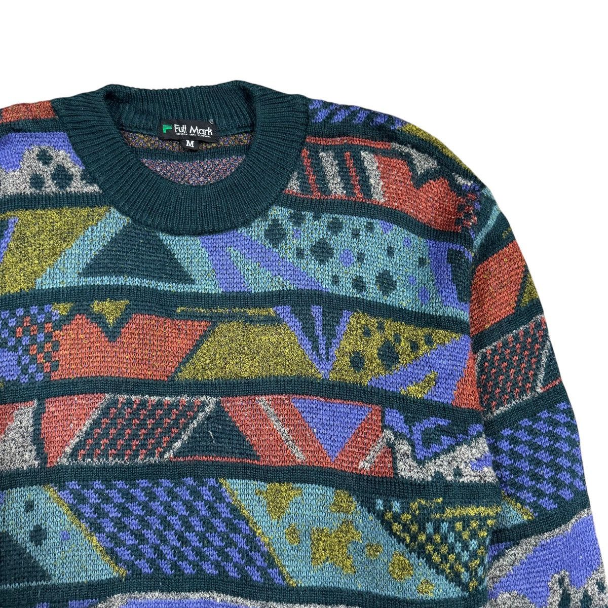 Aran Isles Knitwear Vtg🔥Fullmark 3d Knitwear Pullover Mohair Blend Size US M / EU 48-50 / 2 - 6 Thumbnail