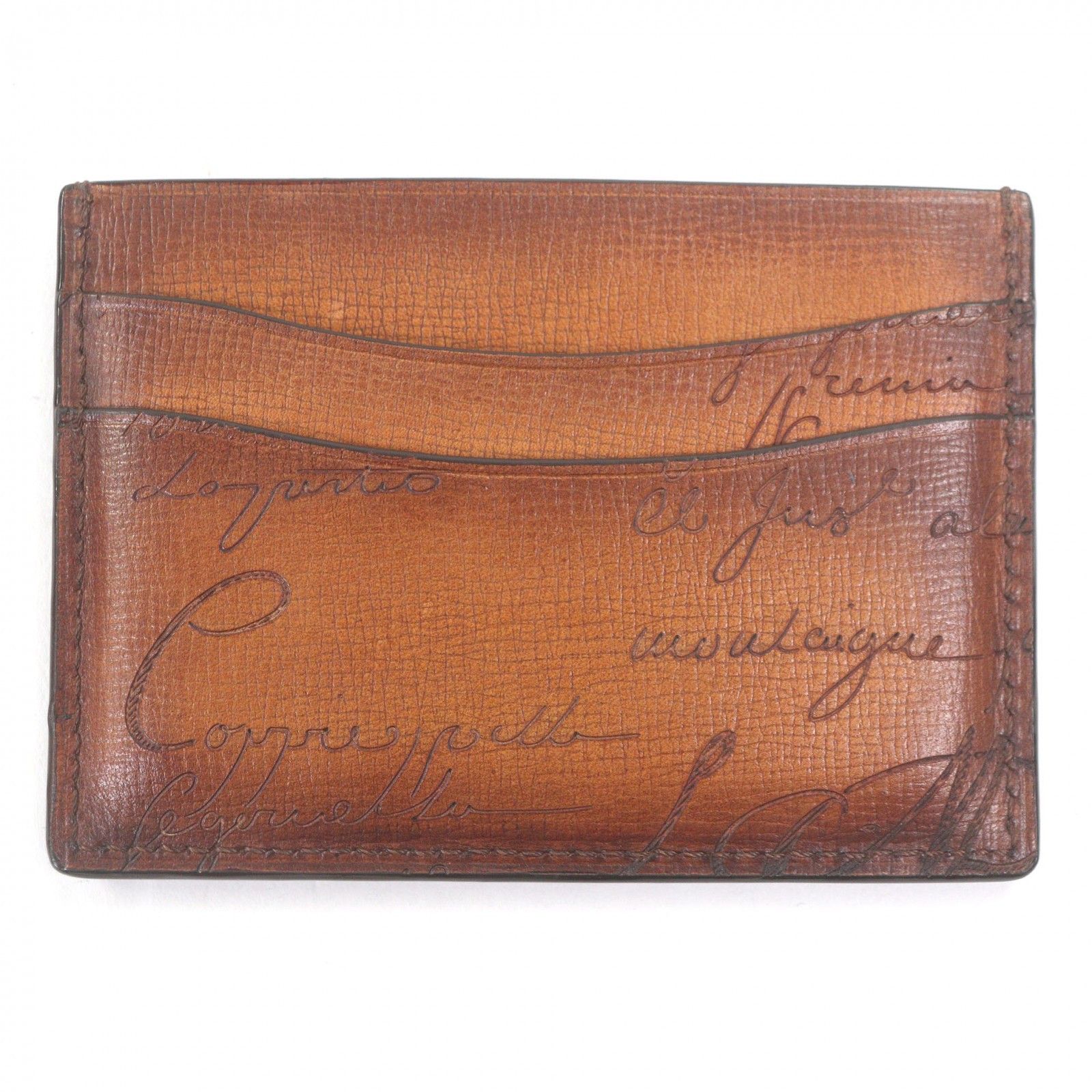 Berluti Berluti Berluti Venezia Palmerato Card Case Leather Card Case DUTY FREE for USA Size ONE SIZE - 1 Thumbnail