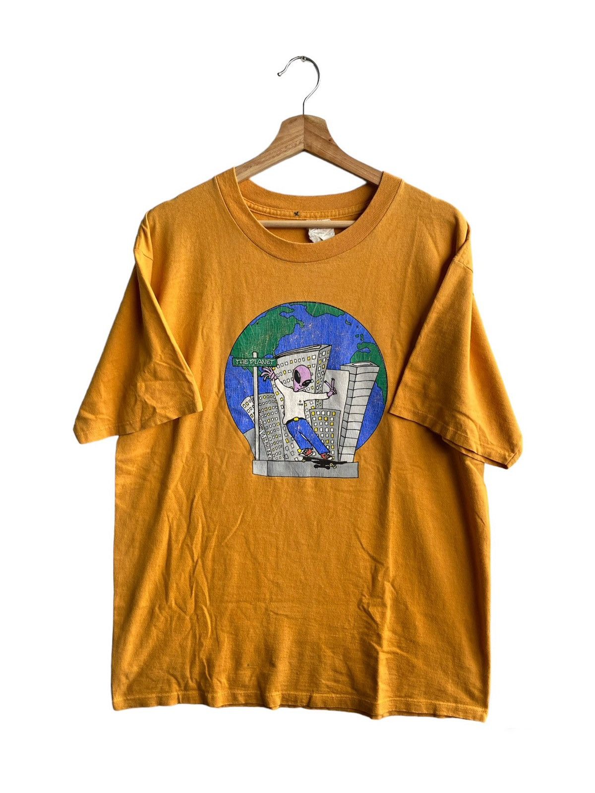 Alien Workshop × Vintage Vintage 90s Alien Workshop skate tee Size US L / EU 52-54 / 3 - 1 Thumbnail