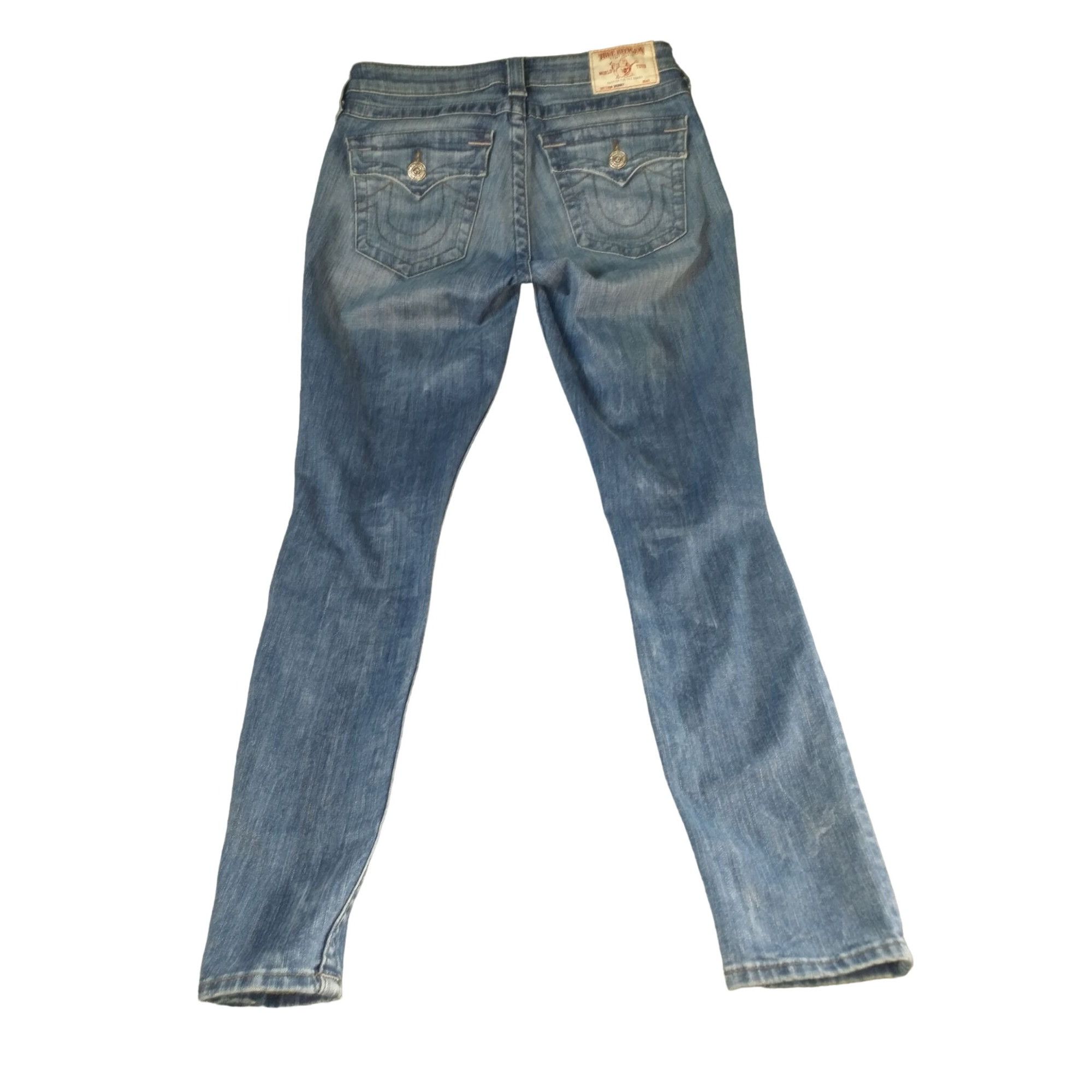 True Religion True Religion Skinny Jeans Women Sz 28 Blue Denim Straight D Size 28" / US 6 / IT 42 - 7 Thumbnail