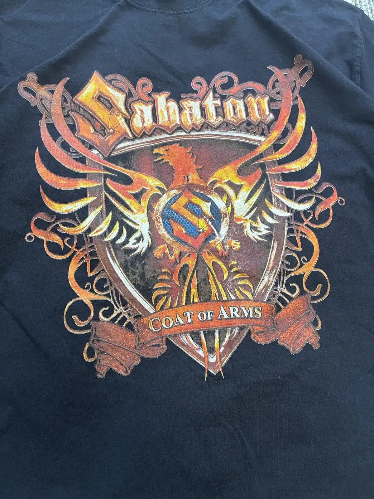 Band Tees SABATON VINTAGE COAT OF ARMS T SHIRT Size US XL / EU 56 / 4 - 2 Thumbnail