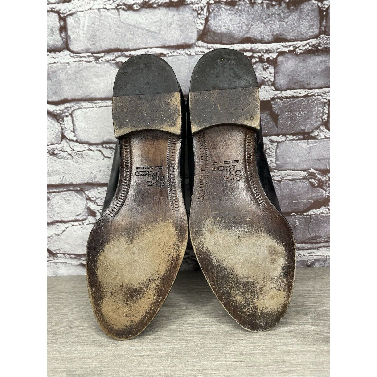 Other San Remo Black Leather Croc Kilte Tassel Dress Loafers Men S Size US 9.5 / EU 42-43 - 6 Thumbnail