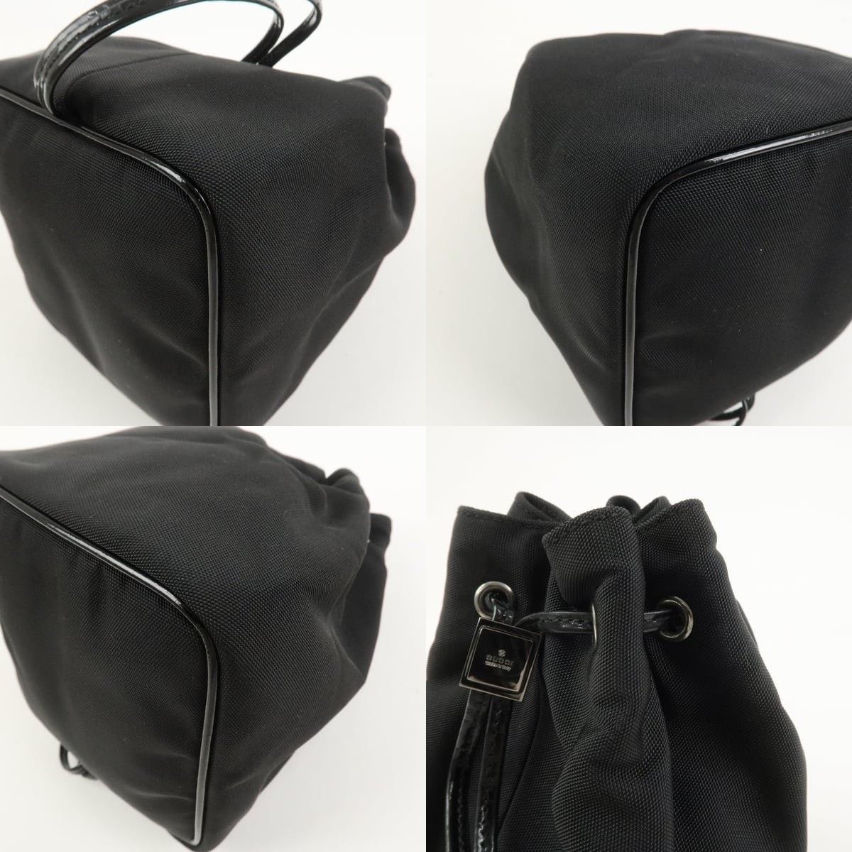 Gucci Gucci Drawstring Nylon Cosmetic Pouch Black Size ONE SIZE - 4 Thumbnail