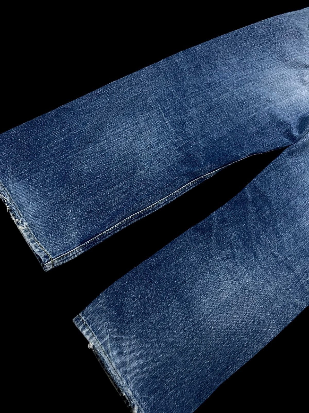 Lee 🌈80s Lee Riders Baggy Distress Zipper Jean Size US 35 - 7 Thumbnail