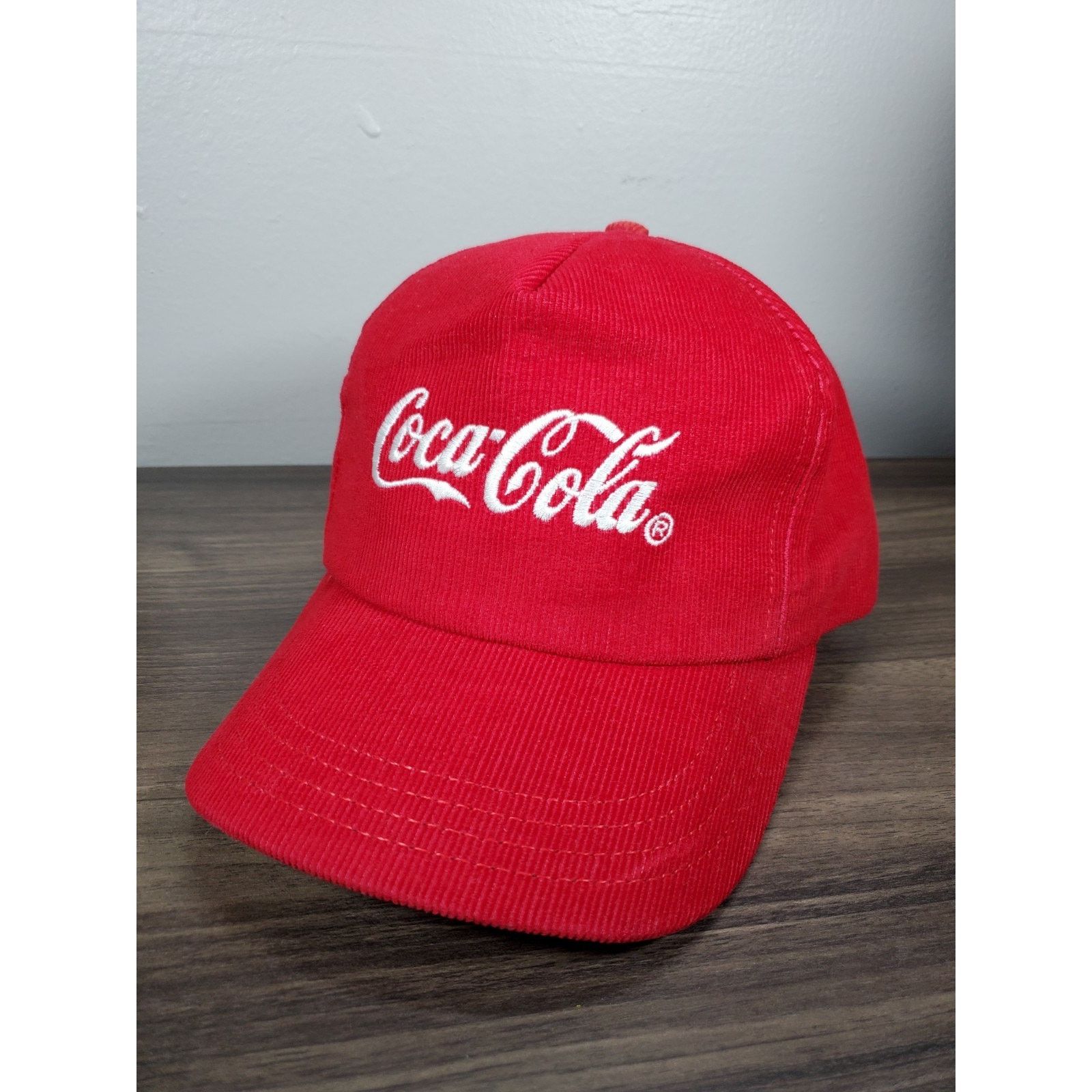 Coca Cola × Vintage Coca Cola Script Corduroy Hat Snapback Cap Louisville Coke Size ONE SIZE - 2 Thumbnail