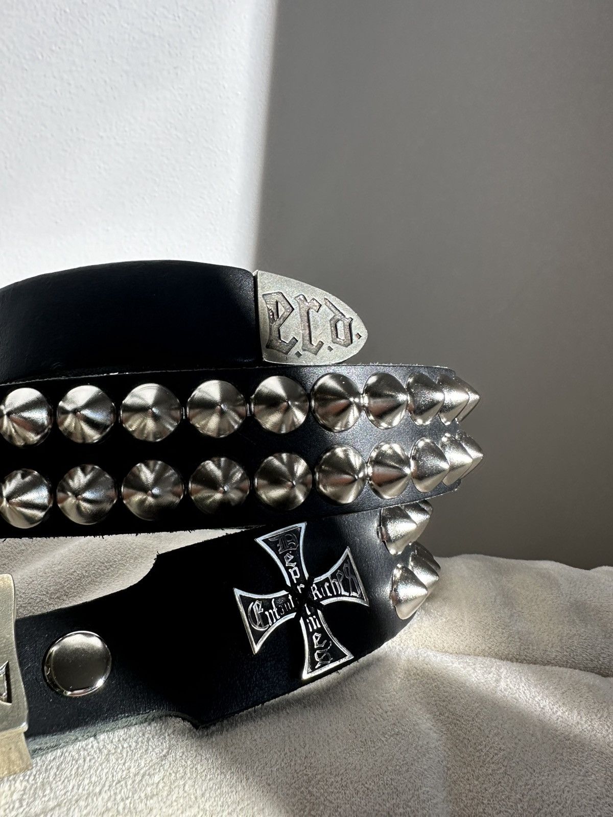 Enfants Riches Deprimes ERD Cross Double Studded Belt Size 32 - 7 Thumbnail
