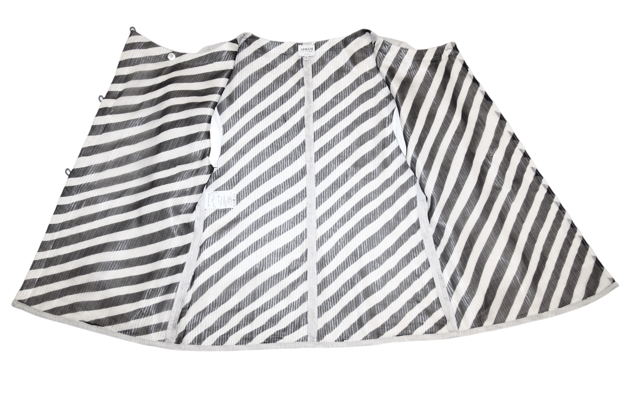 Armani Collezioni 2005 Giorgio Armani Collezioni boat-neck asymmetrical Jacket Size M / US 6-8 / IT 42-44 - 3 Thumbnail