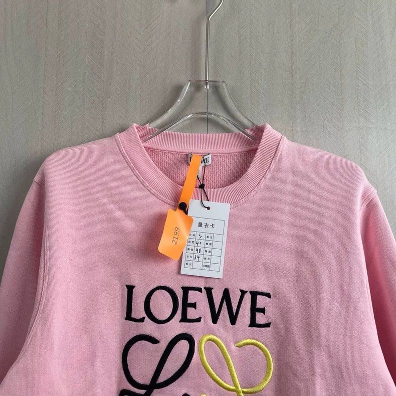 Loewe loewe pink embroidered logo sweatshirt size S Size US S / EU 44-46 / 1 - 2 Thumbnail
