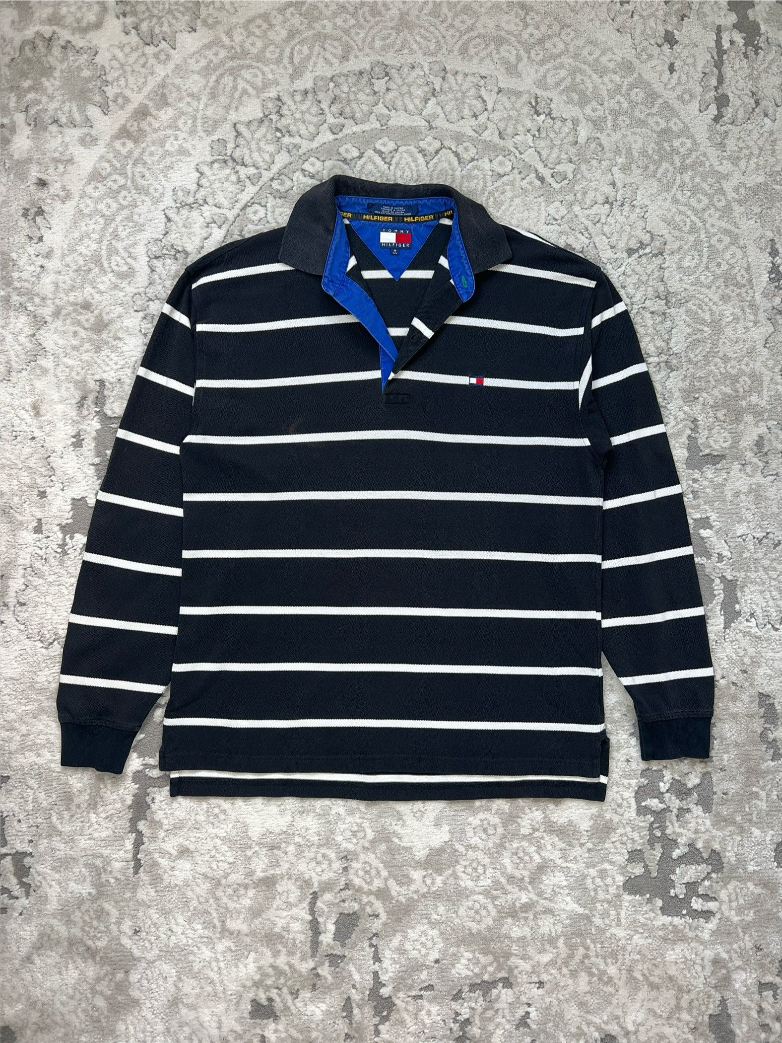 Tommy Hilfiger Tommy Hilfiger Vintage Saipan Rugby Long Sleeve Polo Shirt M Size US M / EU 48-50 / 2 - 1 Thumbnail