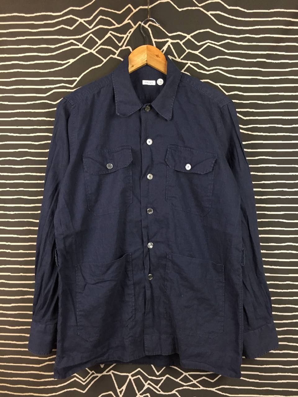 Other Vtg Orian Made in Italy Chore Workwear Button Up Shirt Size US L / EU 52-54 / 3 - 1 Thumbnail