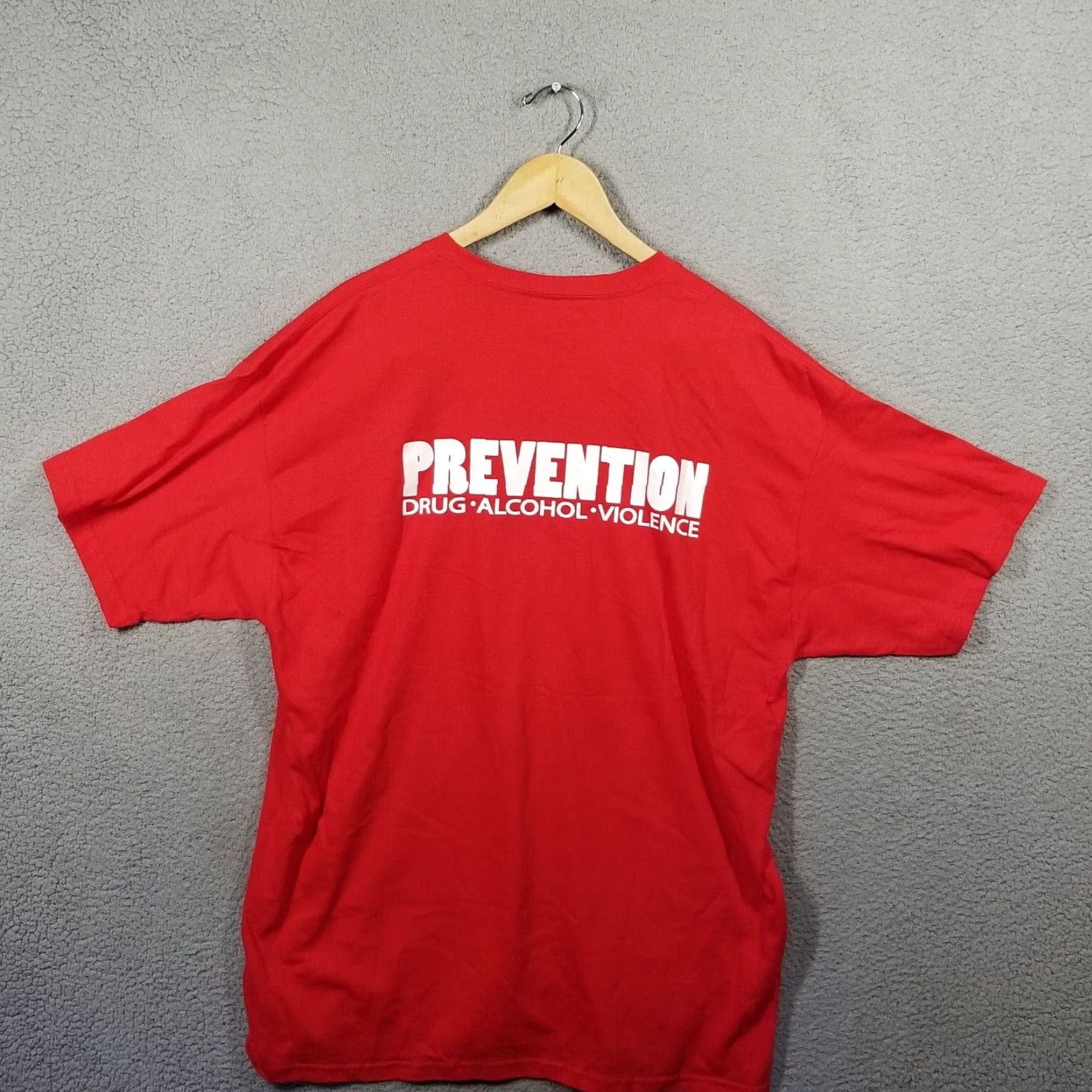 Just Don DARE T Shirt Men XL Red Drugs Alcohol And Violence - Double Sided Logo 2000s Hip Hop Classic Shirt Size US XL / EU 56 / 4 - 2 Thumbnail