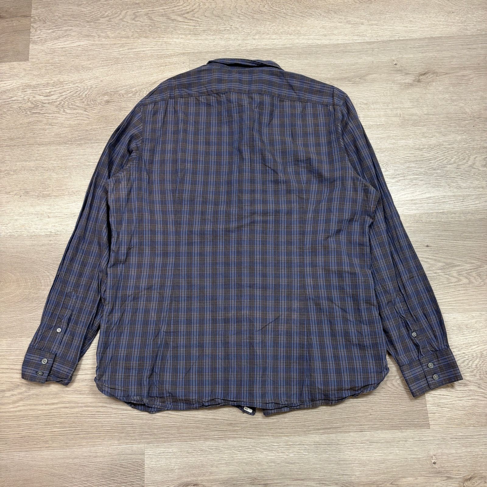 John Varvatos John Varvatos Star USA Luxe Plaid Button Up Shirt Men's 2XL Size US XXL / EU 58 / 5 - 3 Thumbnail