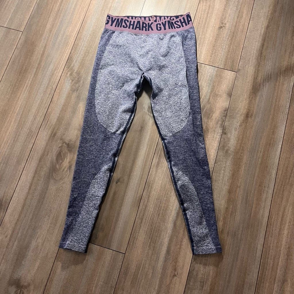 Gymshark GymShark Blue Athletic Workout Leggings Women Medium Bin O-6 Size 28" / US 6 / IT 42 - 2 Thumbnail