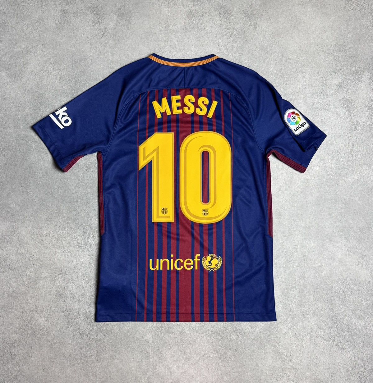 Barcelona 2017 2018 Home Shirt Soccer Jersey Nike #10 Messi