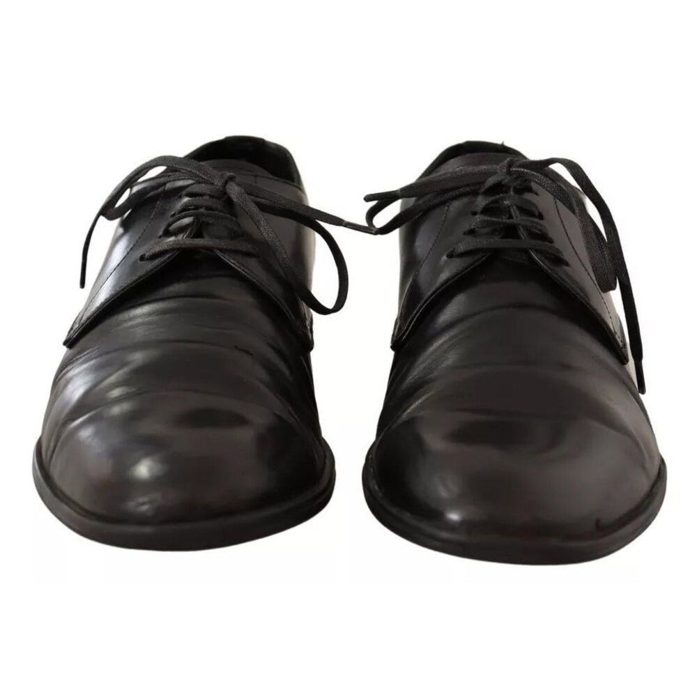 Dolce & Gabbana Dolce & Gabbana Black Leather Derby Dress Formal Shoes Size US 8 / EU 41 - 7 Thumbnail