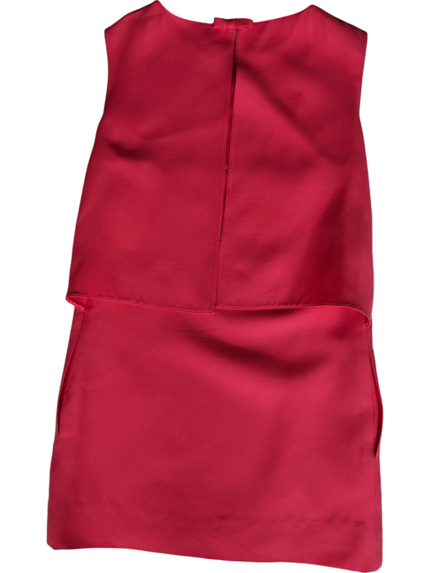 Valentino Fuchsia Sleeveless Round Neck Dress With Open Back Size XS / US 0-2 / IT 36-38 - 2 Thumbnail