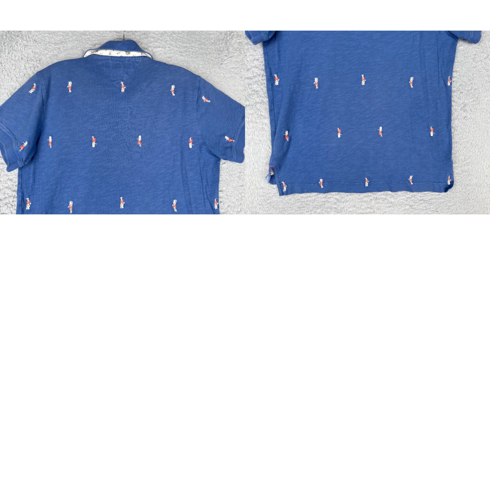 Tommy Hilfiger Tommy Hilfiger Polo Shirt Men Small Blue 100% Cotton Slim Fit Polo Shirt Short Sleeve Mens Blue 80s 90s American Modern Vintage: No Size US S / EU 44-46 / 1 - 9 Thumbnail