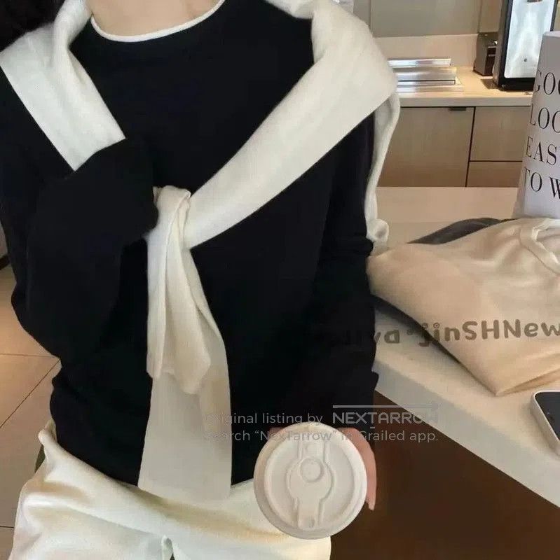 Max Mara MaxMara Black Cashmere Long Sleeve Sweater . Size M / US 6-8 / IT 42-44 - 6 Thumbnail