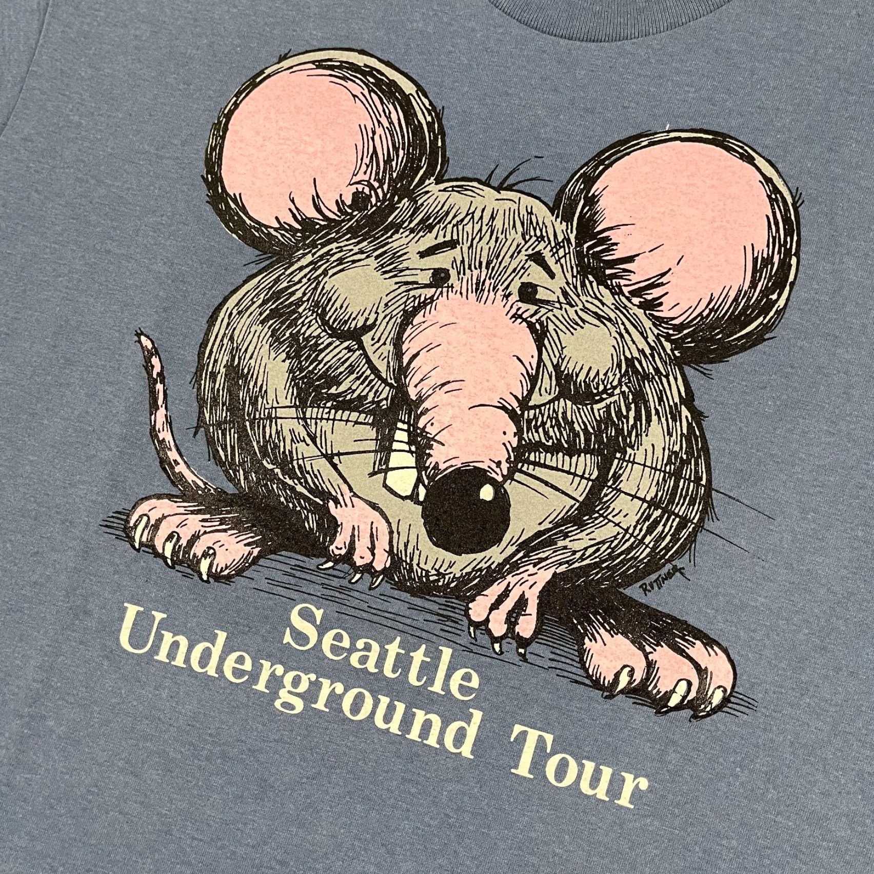 Vintage VINTAGE Seattle WA Underground Tours Shirt Mens L Blue Graphic Print 90s Logo Tennessee River Size US L / EU 52-54 / 3 - 2 Thumbnail