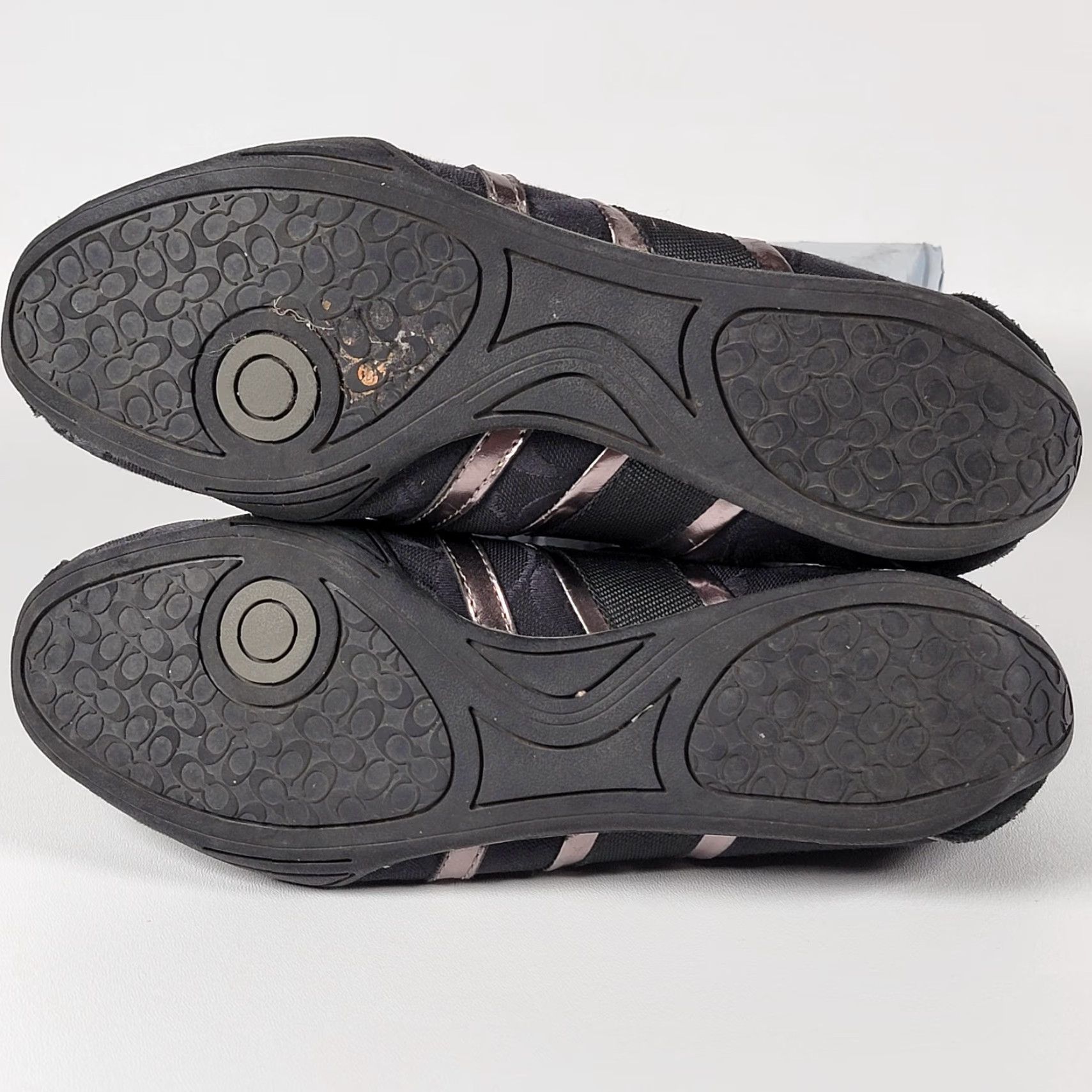 Coach COACH REMONNA Black Cooper Sneakers Women Size 9.5 B Athletic Suede Leather Minimalist Shoes Size US 10 / IT 40 - 7 Thumbnail