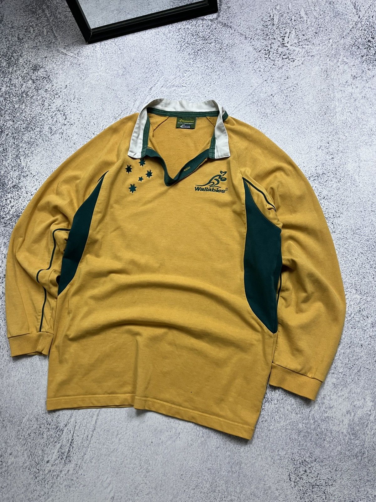 Vintage Vintage Canterbury Australian Wallabies Rugby Polo Shirt Size US XXL / EU 58 / 5 - 3 Thumbnail
