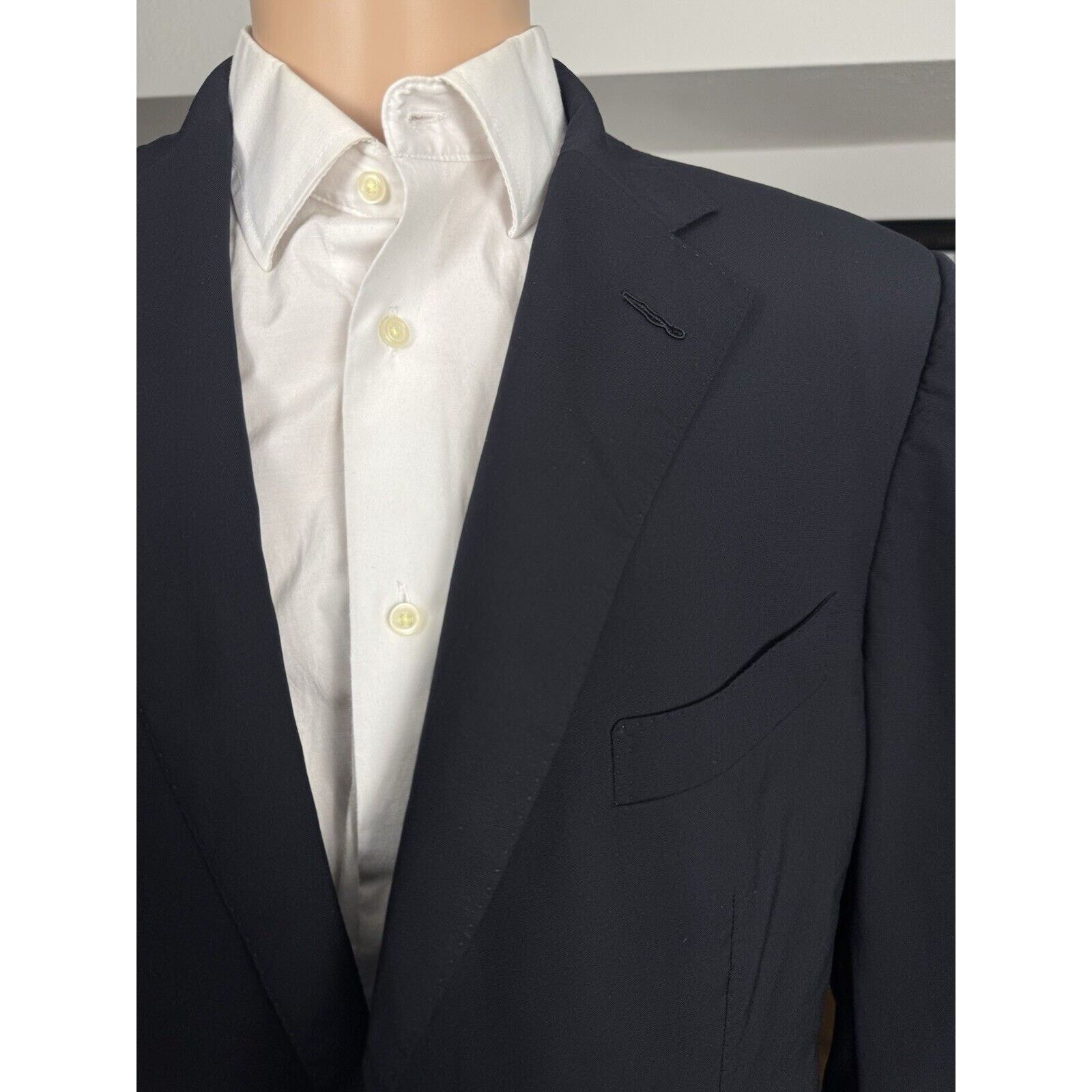 Tom Ford Tom Ford Navy Blue Notch Lapel Blazer Sport Jacket IT 56/ 46 Size 46R - 7 Thumbnail