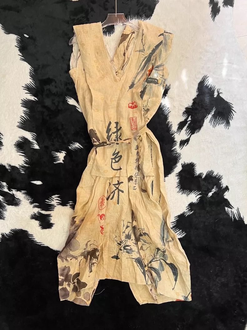 Vivienne Westwood Vivienne Westwood Chinese Character Linen Dress Size M / US 6-8 / IT 42-44 - 4 Thumbnail