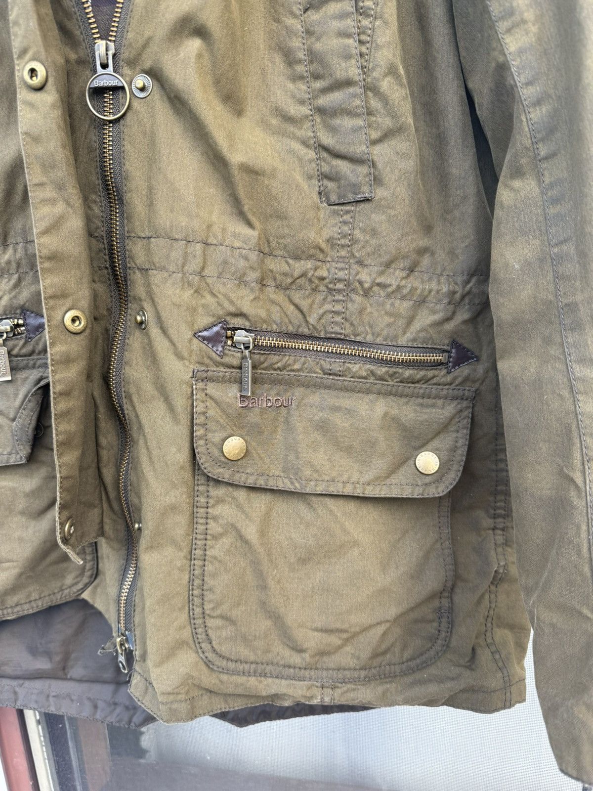 Barbour Barbour Waxed Jacket Classic Tartan Lining Size M/L (UK 14) Size XL / US 12-14 / IT 48-50 - 4 Thumbnail