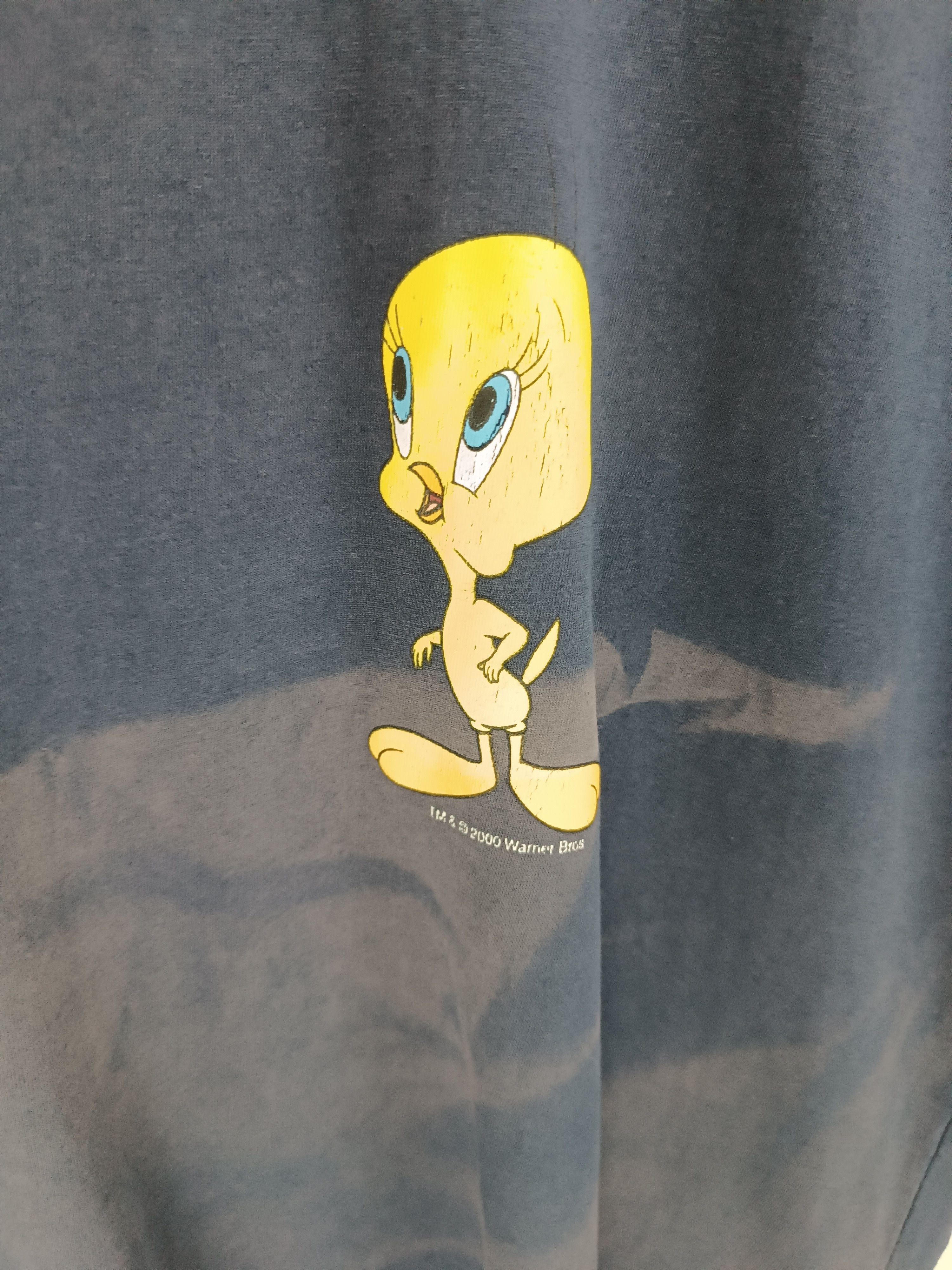 Vintage THRASHED FADED VINTAGE 2000s TWEETY & SYLVESTER LOONEY Y2K Size US M / EU 48-50 / 2 - 8 Thumbnail