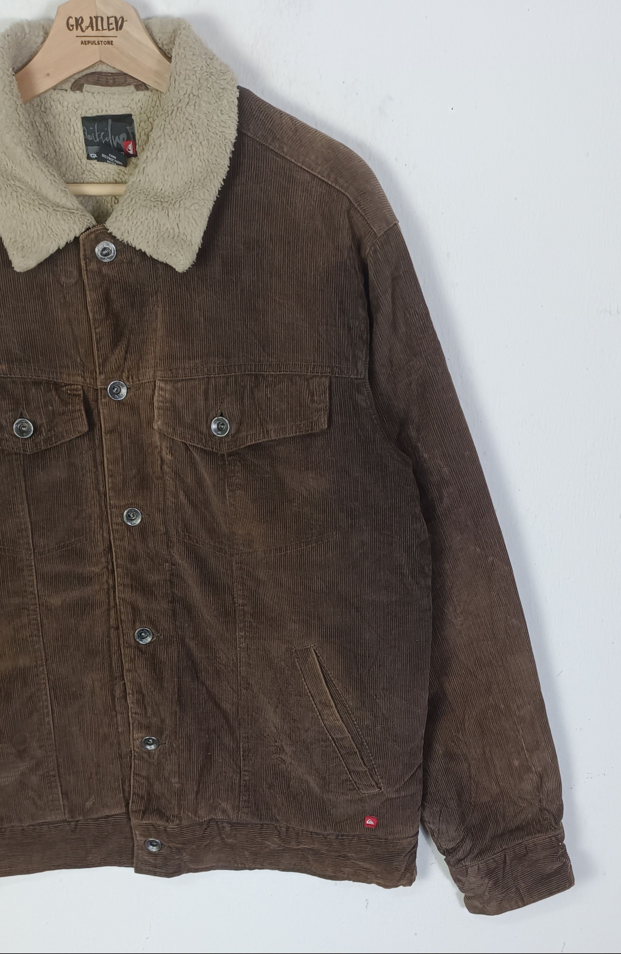 Quiksilver Vintage Quiksilver Corduroy Men Jacket Size US M / EU 48-50 / 2 - 5 Thumbnail