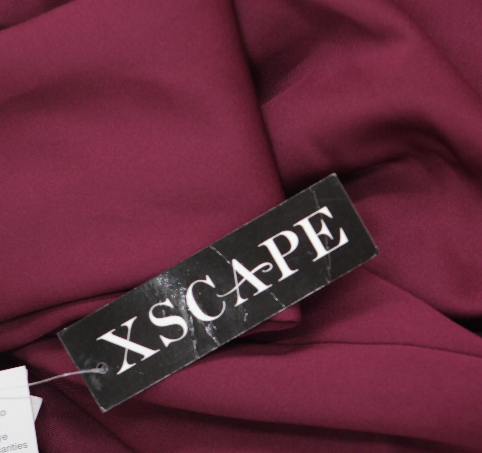 Other Nwt Xscape Womens Pleated Ruffled Gown 4452x Wine Red 6 Size M / US 6-8 / IT 42-44 - 3 Thumbnail