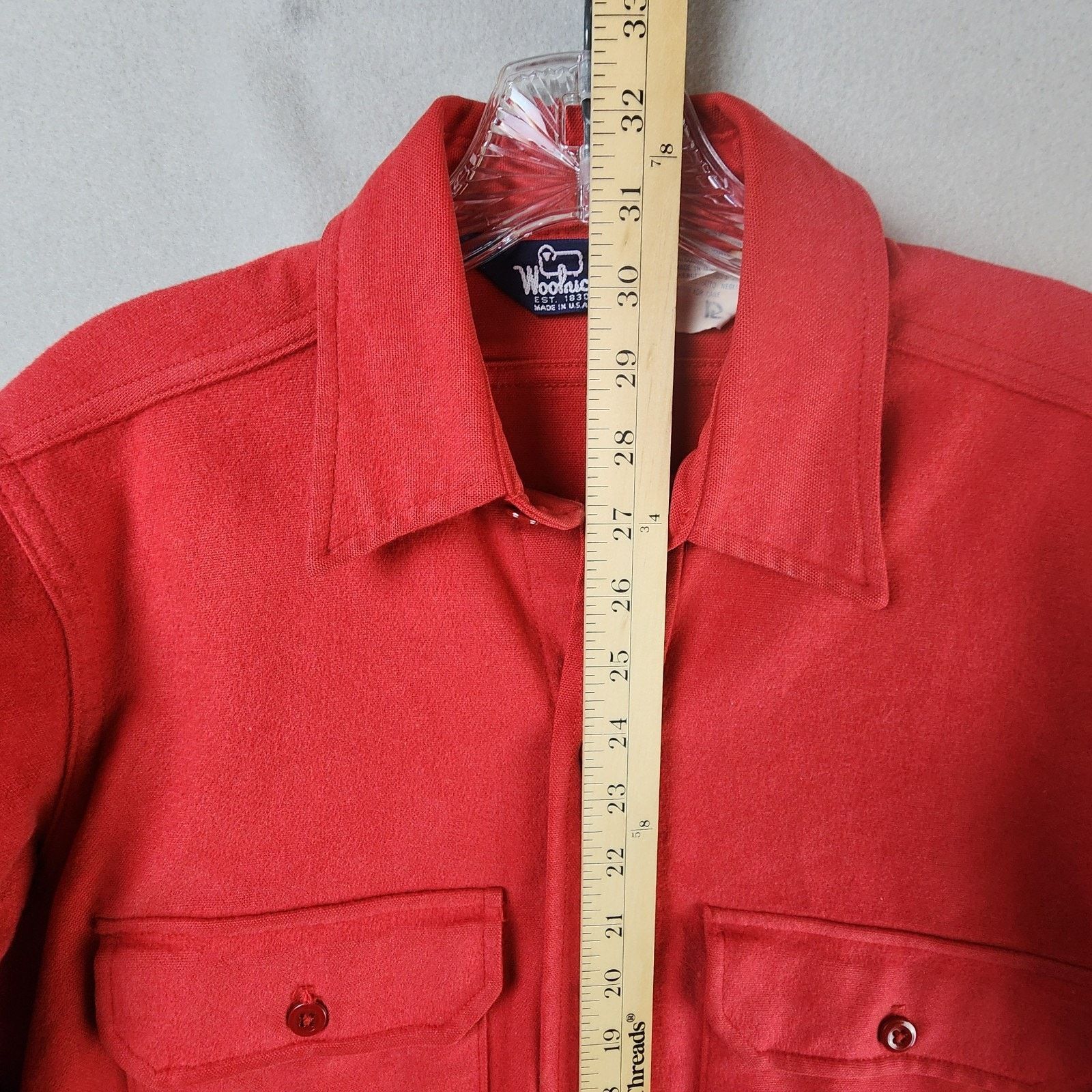 Woolrich Woolen Mills Woolrich Flannel Shirt Men Med Long Sleeve Red Heavyweight Size US M / EU 48-50 / 2 - 8 Thumbnail