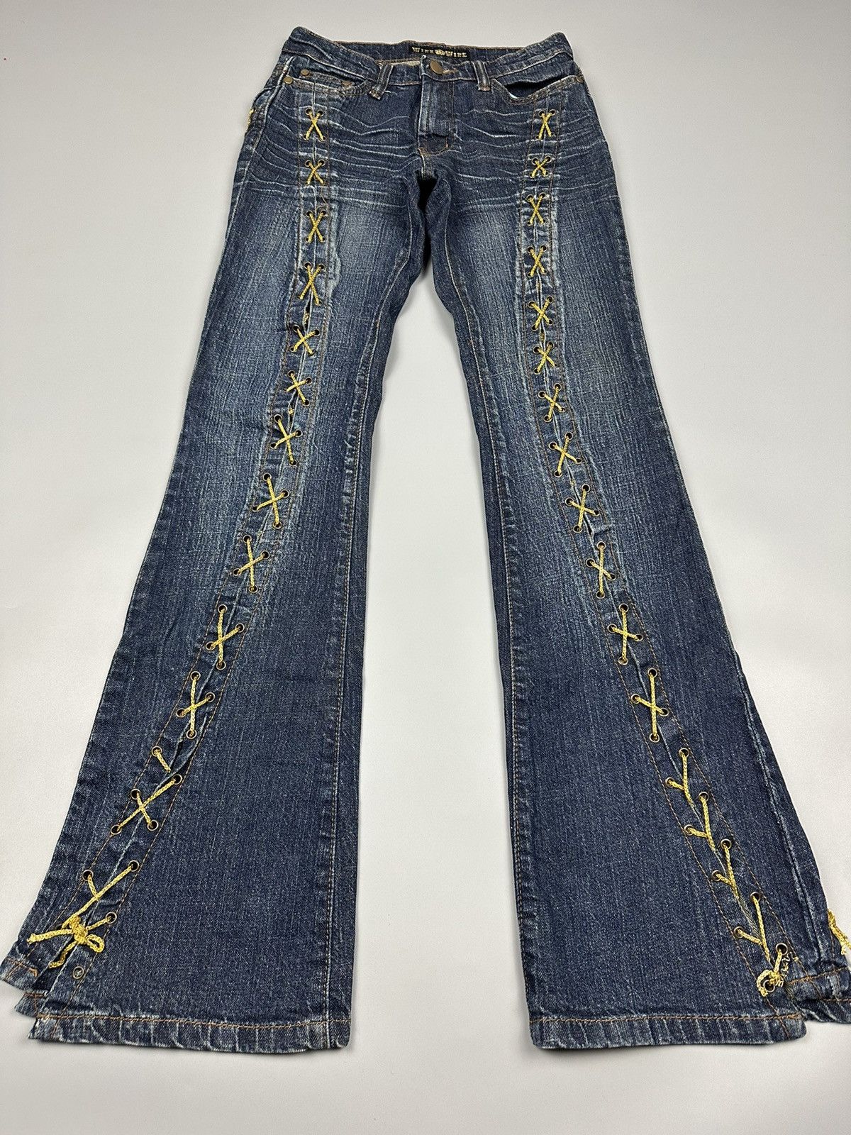 If Six Was Nine × Le Grande Bleu (L.G.B.) 🔥Rare🔥Japanese Ichioku Flared Jeans Size 26" / US 2 / IT 38 - 3 Thumbnail