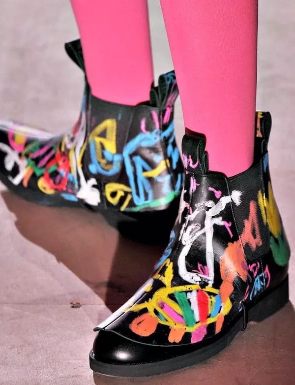 Comme des Garcons Comme Des Garcons 14SS Show Graffiti Shoe Cover 2504-Nextar Size ONE SIZE - 8 Thumbnail