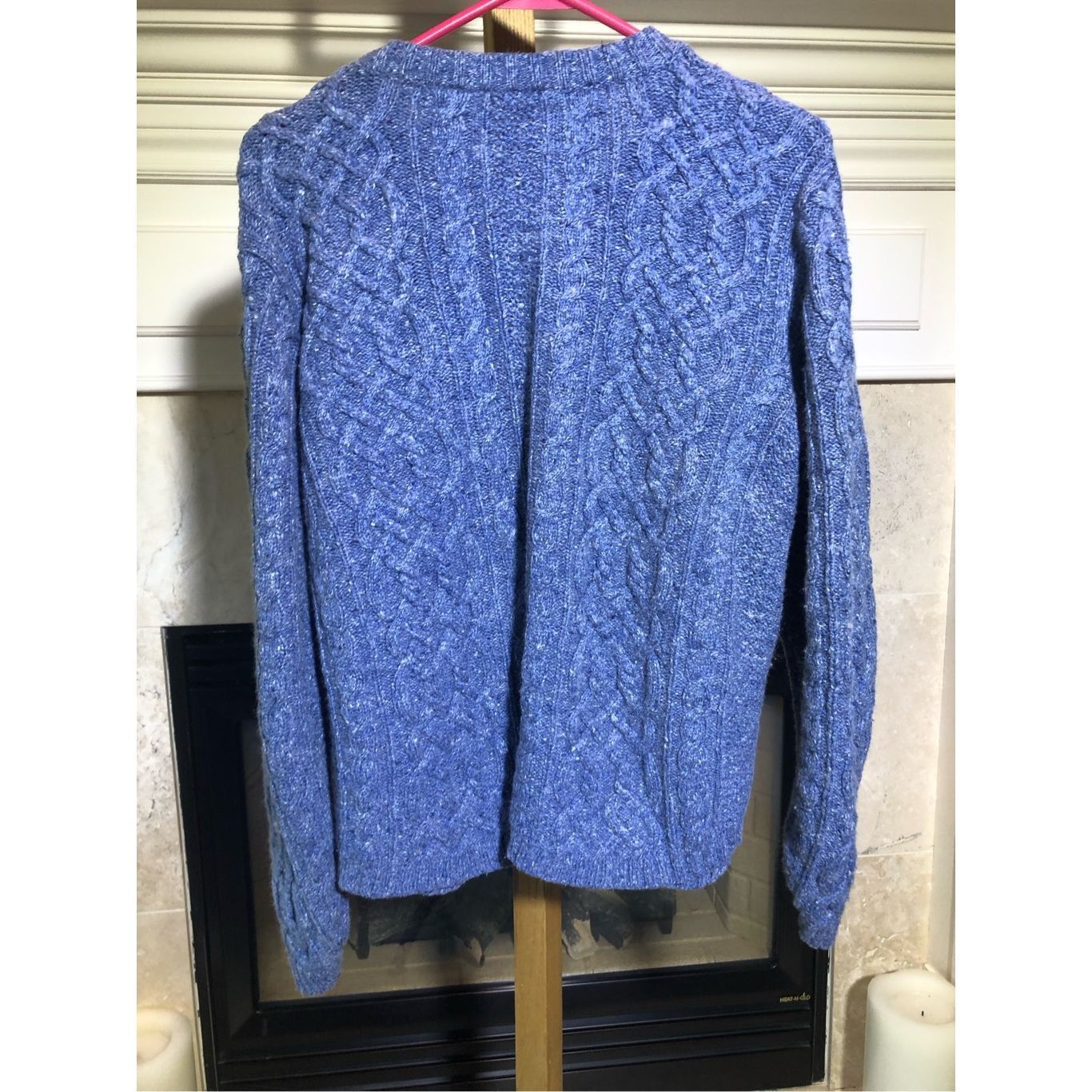 Croft & Barrow Croft & Barrow Women’s Periwinkle Blue Sweater Zip Up Jacket Size L / US 10 / IT 46 - 2 Thumbnail